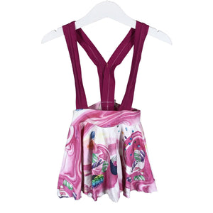 Tyttöjen Handmade - Trikoohame, koko 98 - 104 - Pinkki (1)