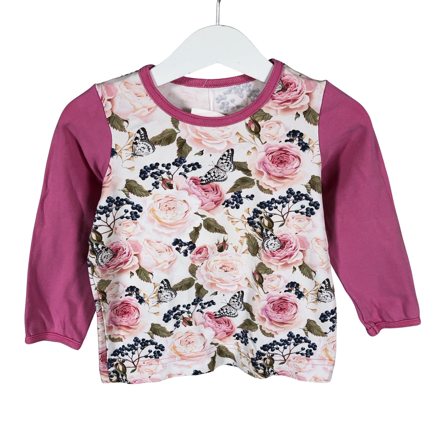 Tyttöjen Handmade - Trikoopaita, koko 98 - 104 - Vaaleanpunainen (1)