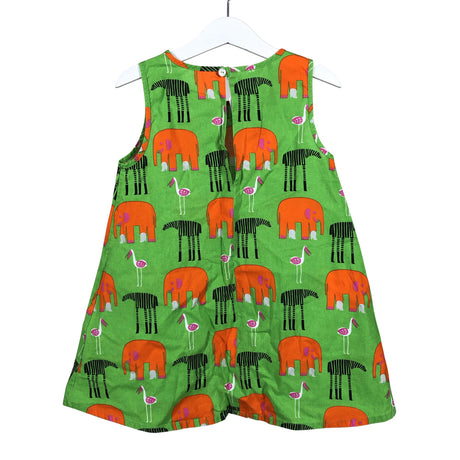 Tyttöjen Marimekko - Kangasmekko, koko 104 - 110 - Vihreä (2)