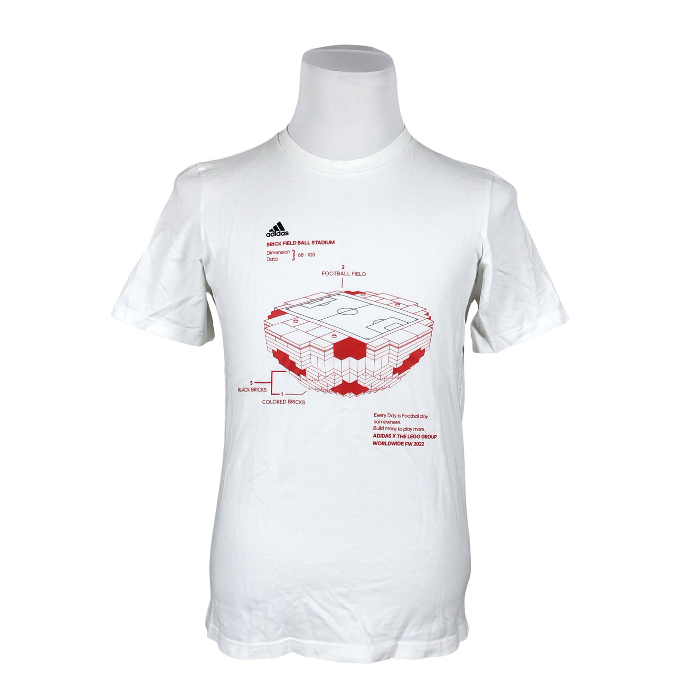 Miesten Adidas - T-paita, koko S - Valkoinen (1)