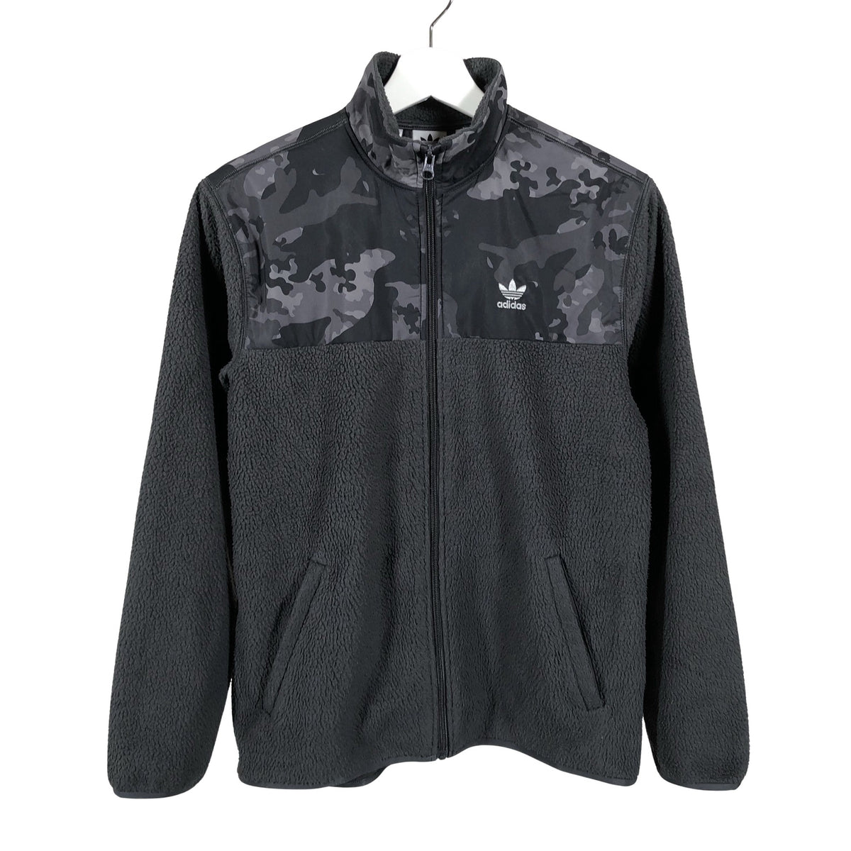 Unisex Adidas - Fleecetakki, koko 158 - 164 - Harmaa (1)