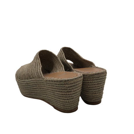Naisten Nimal - Kiilakorkosandaalit, koko 38 - Beige (2)