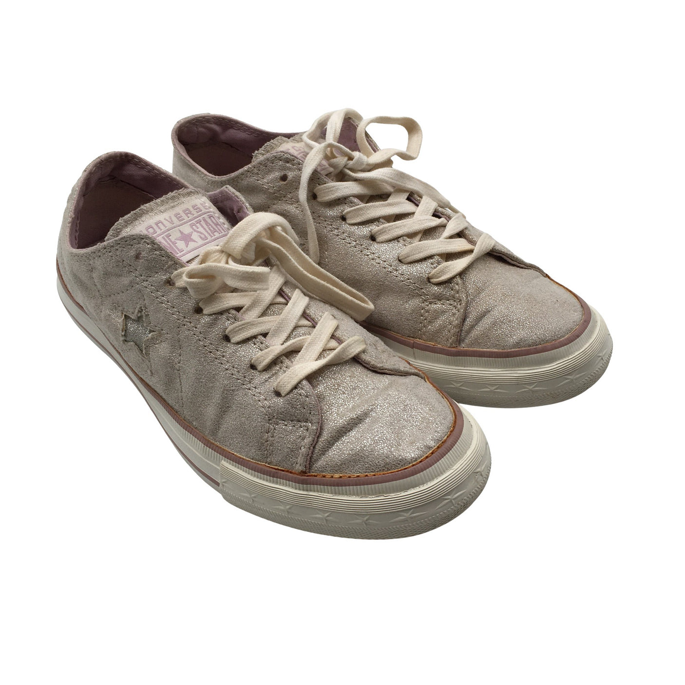 Naisten Converse - Tennarit, koko 39 - Hopea (2)