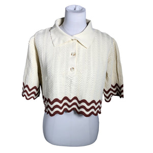 Naisten By Malina - Neulepaita, koko 40 - Beige (1)