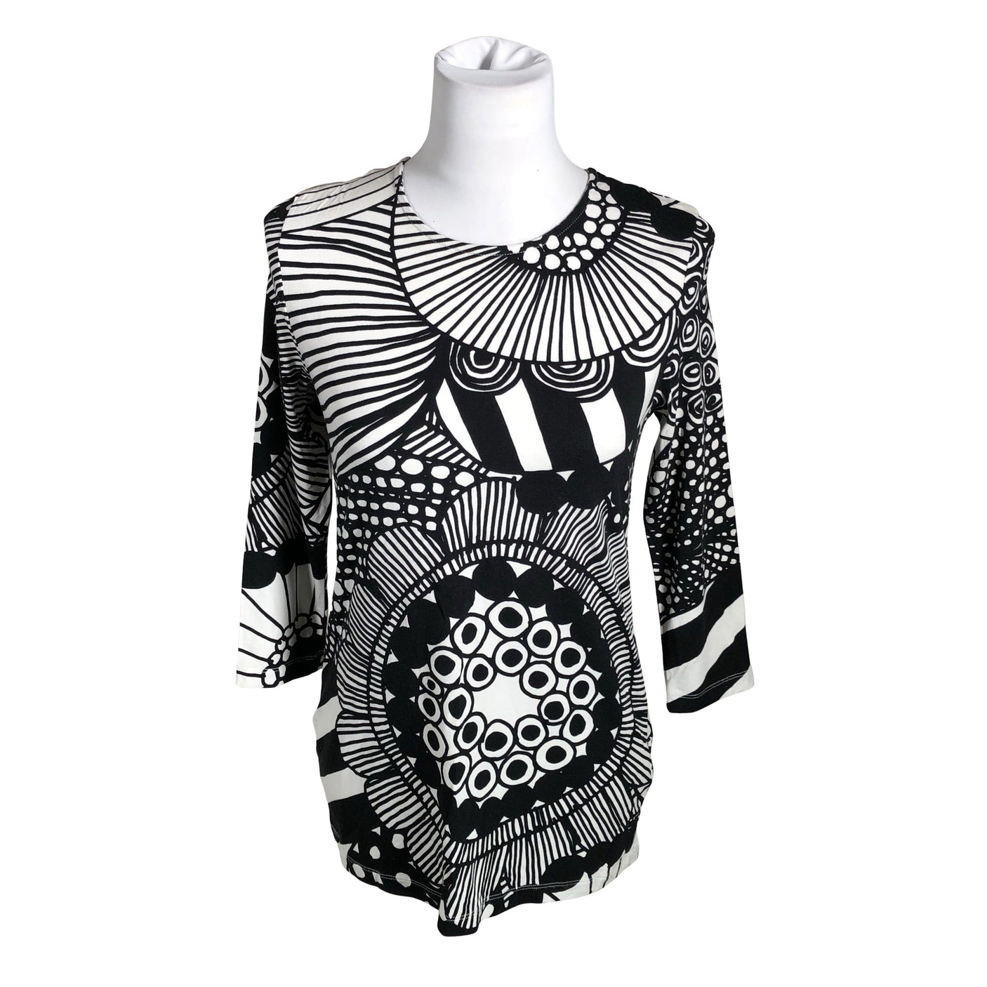 Naisten Marimekko - Trikoopaita, koko 38 - Musta (1)
