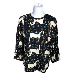 Naisten Marimekko - Trikoopaita, koko 38 - Musta (1)