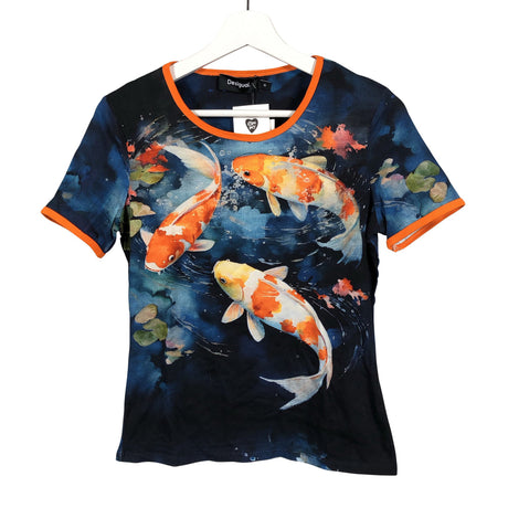 Unisex Desigual - T-paita, koko 158 - 164 - Sininen ()