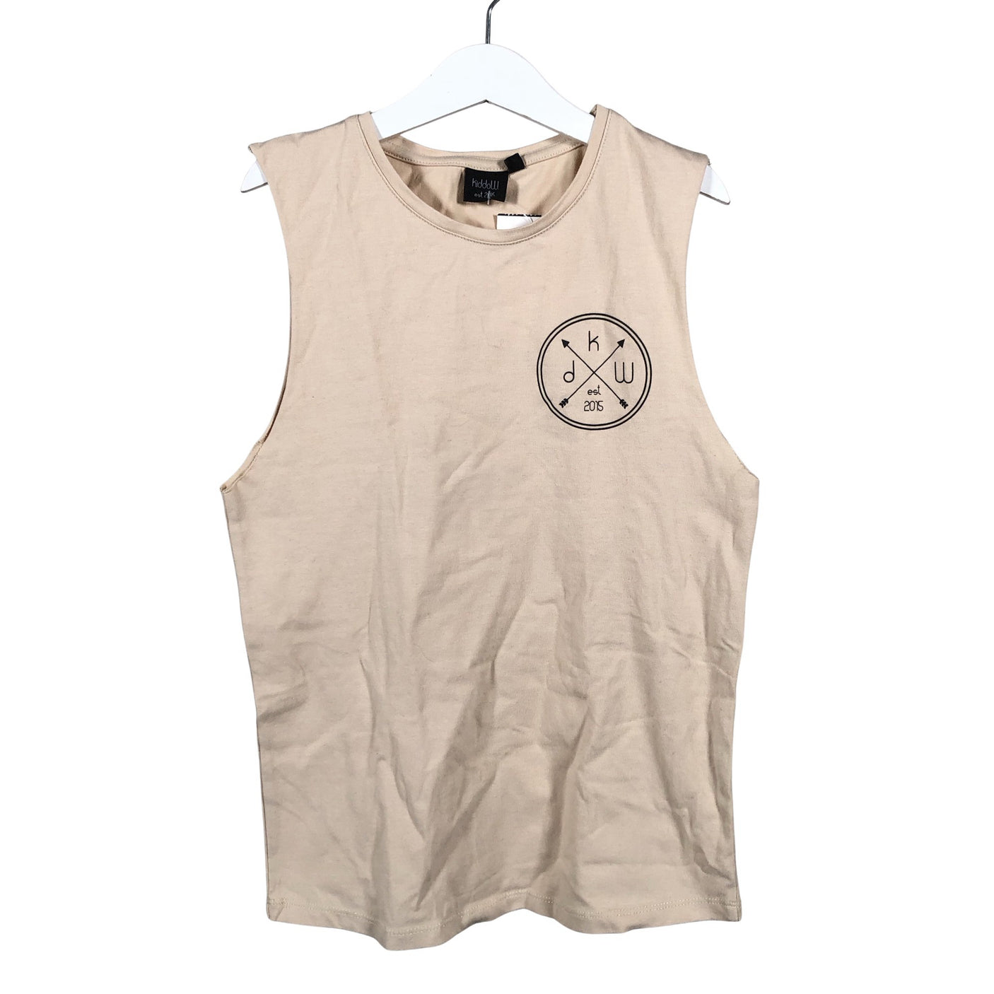 Unisex KiddoW - Trikootoppi, koko 140 - 146 - Beige (1)