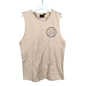 Unisex KiddoW - Trikootoppi, koko 140 - 146 - Beige (1)