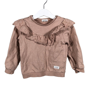 Tyttöjen Newbie - Collegepaita, koko 86 - 92 - Beige (1)
