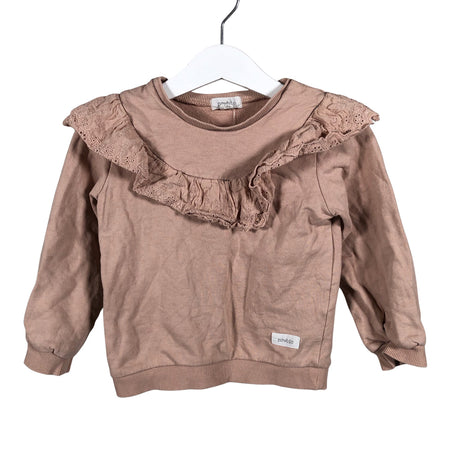 Tyttöjen Newbie - Collegepaita, koko 86 - 92 - Beige ()