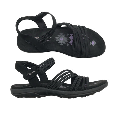 Naisten Skechers - Sandaalit, koko 38 - Musta ()
