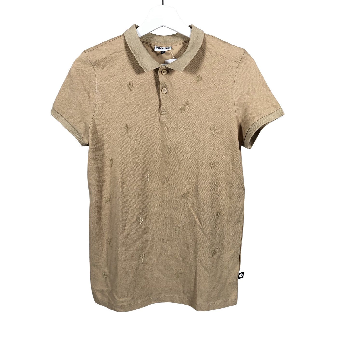 Poikien POMPdeLUX - Pikeepaita, koko 152 - 158 - Beige (1)