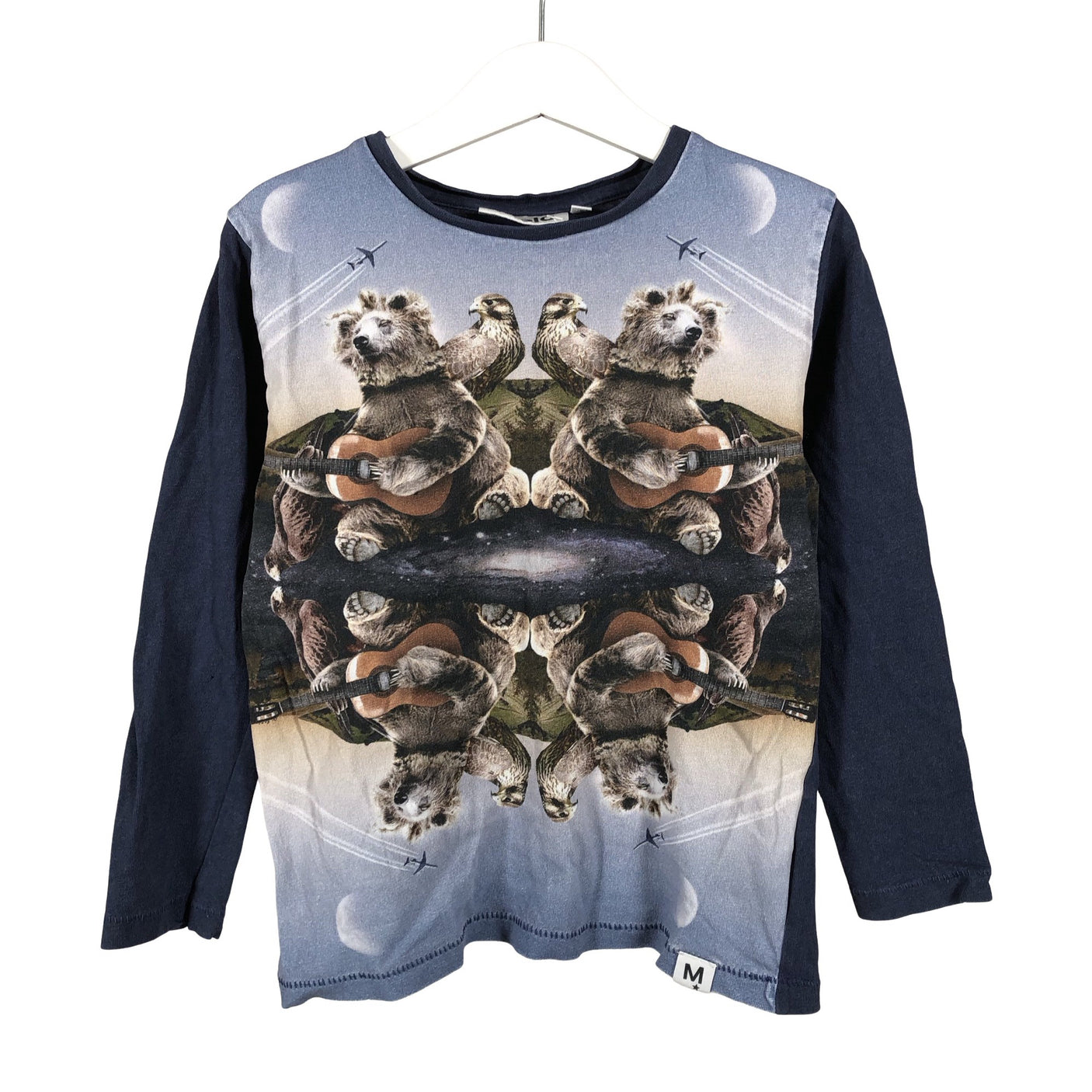 Unisex Molo Kids - Trikoopaita, koko 104 - 110 - Sininen (1)