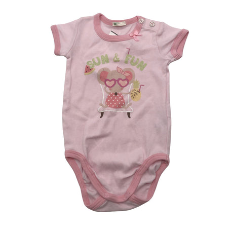 Tyttöjen Benetton - Body, koko 62 - 68 - Vaaleanpunainen ()