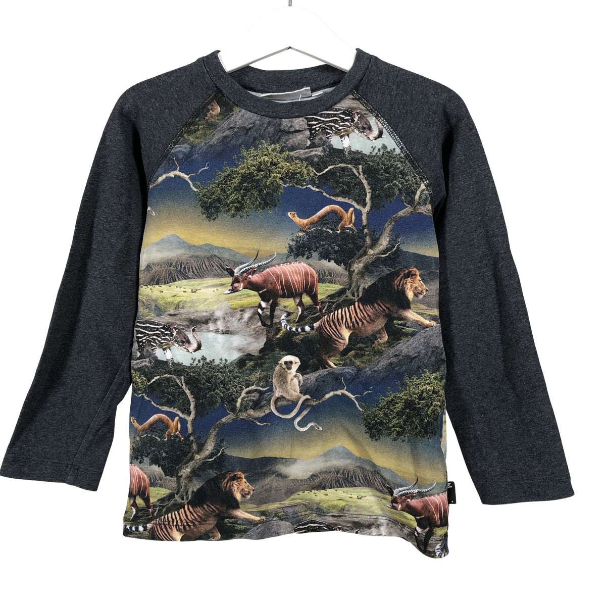 Unisex Molo Kids - Trikoopaita, koko 104 - 110 - Harmaa (1)