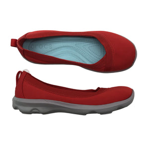 Naisten Crocs - Ballerinat, koko 37 - Punainen (1)