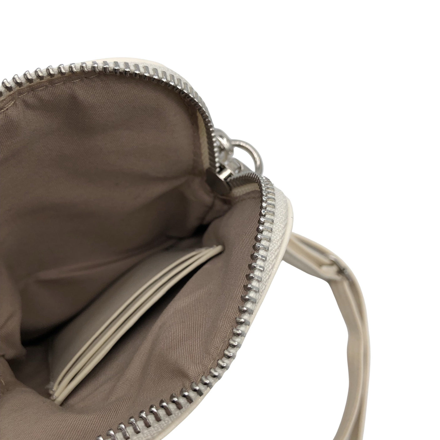 Naisten Migant - Olkalaukku, koko Mini - Beige (2)