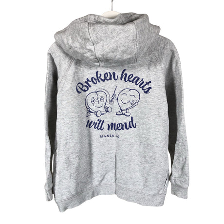 Unisex Makia - Huppari, koko 122 - 128 - Harmaa (2)
