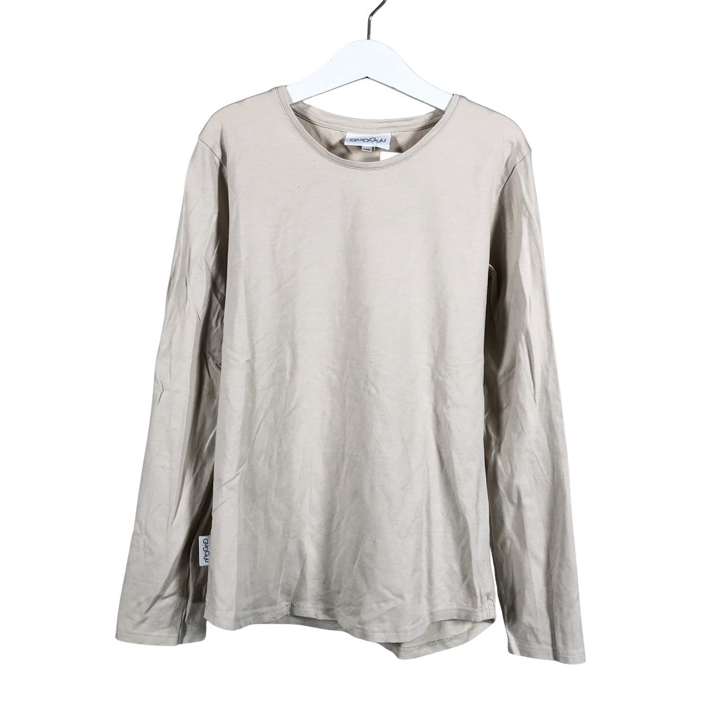 Unisex Gugguu - Trikoopaita, koko 140 - 146 - Beige (1)