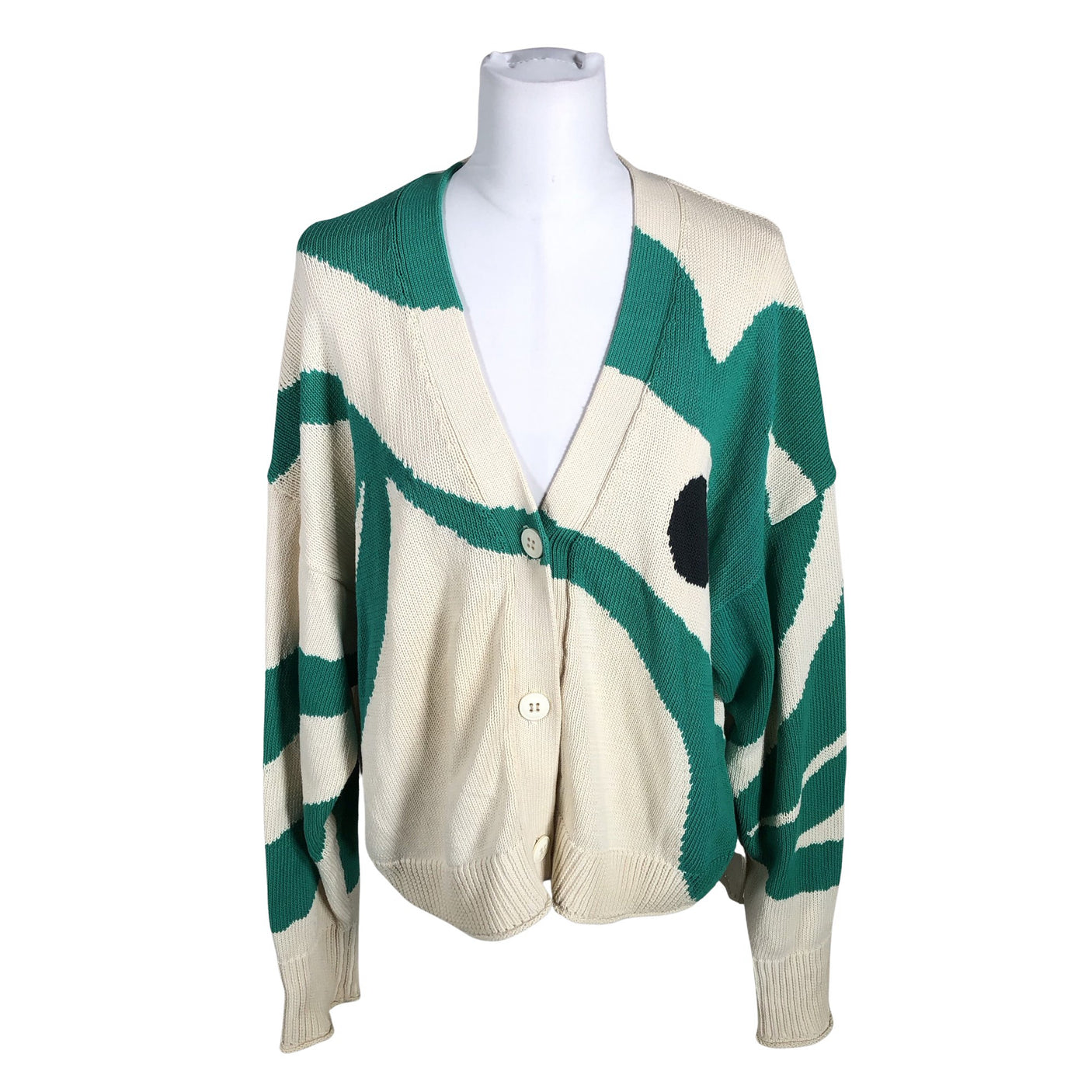Naisten Marimekko - Neuletakki, koko 38 - Beige (1)