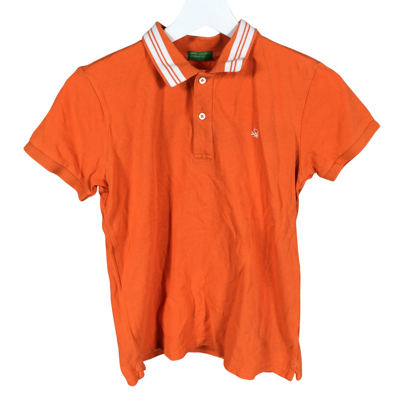 Poikien Benetton - Pikeepaita, koko 152 - 158 - Oranssi (1)