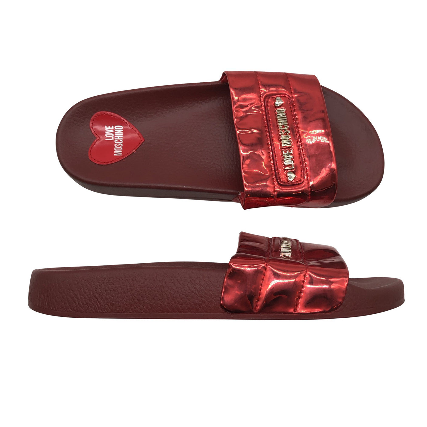 Naisten Love Moschino - Rantasandaalit, koko 38 - Punainen (1)