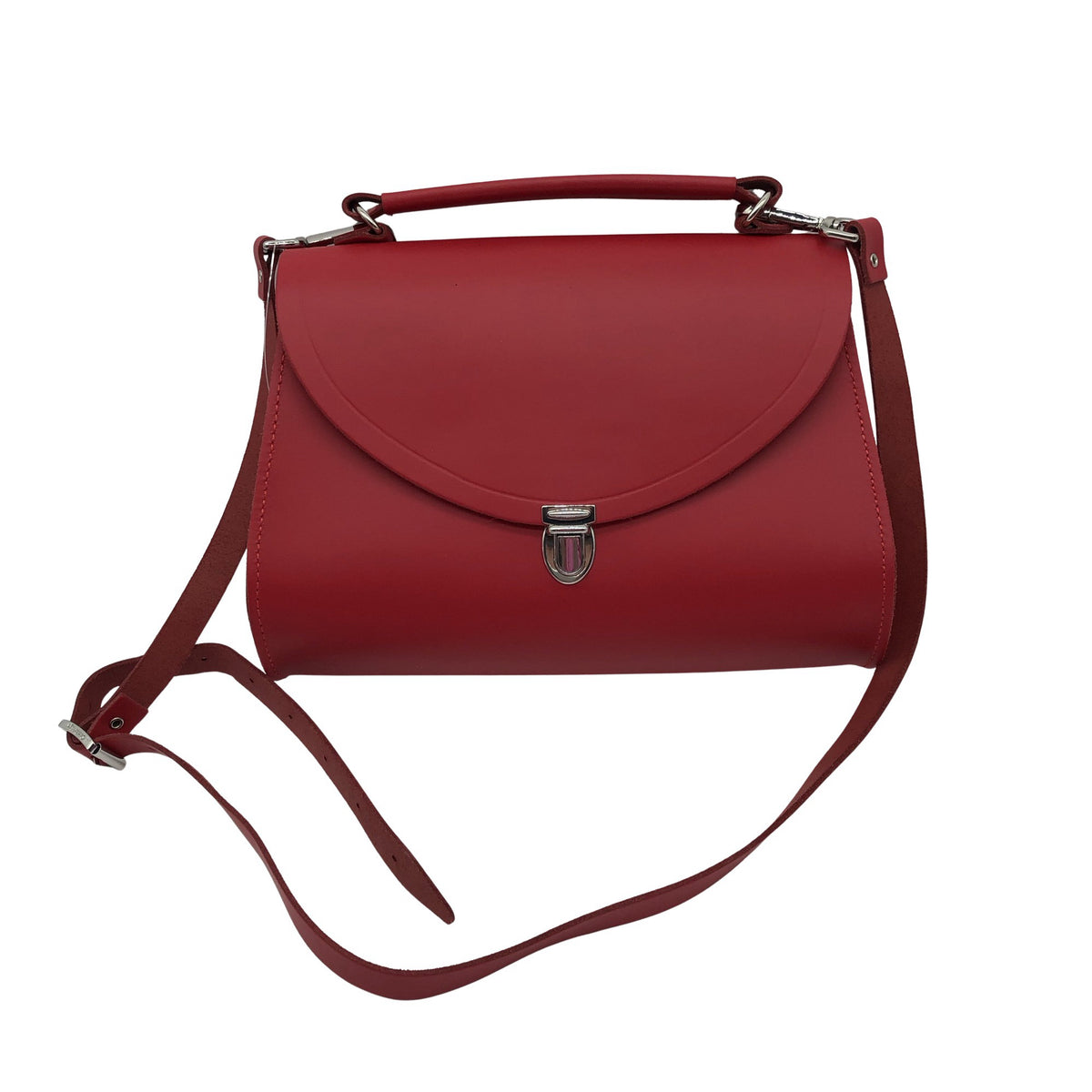 Naisten The Cambridge Satchel - Käsilaukku, koko Midi - Punainen (1)