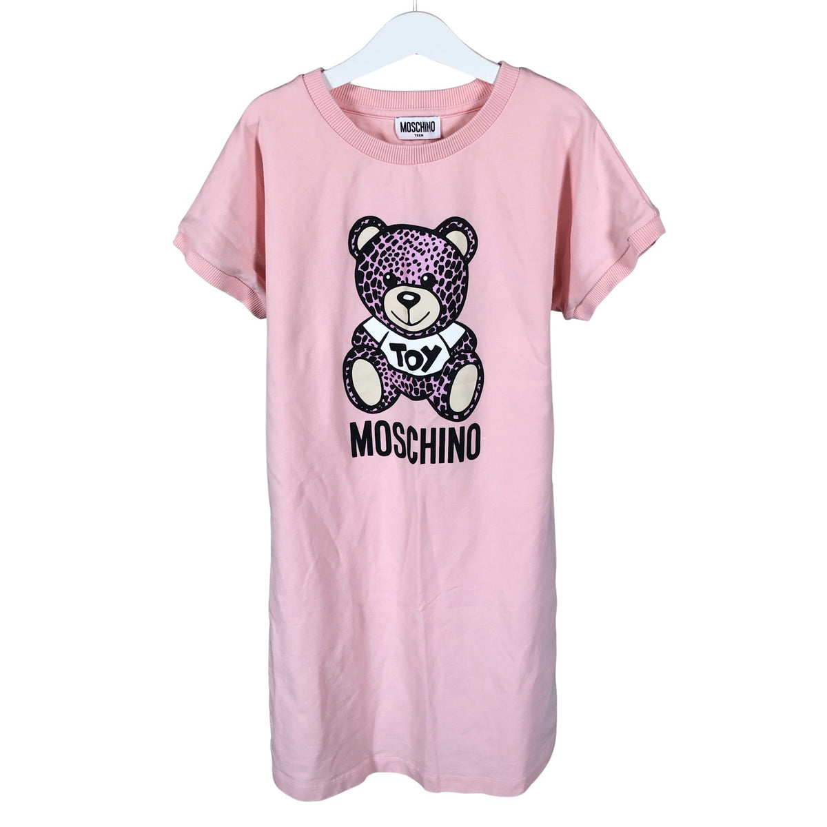 Tyttöjen Moschino Teen - Collegemekko, koko 146 - 152 - Vaaleanpunainen (1)