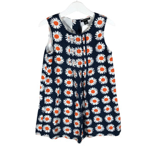 Tyttöjen Marimekko - Kangasmekko, koko 104 - 110 - Sininen (1)