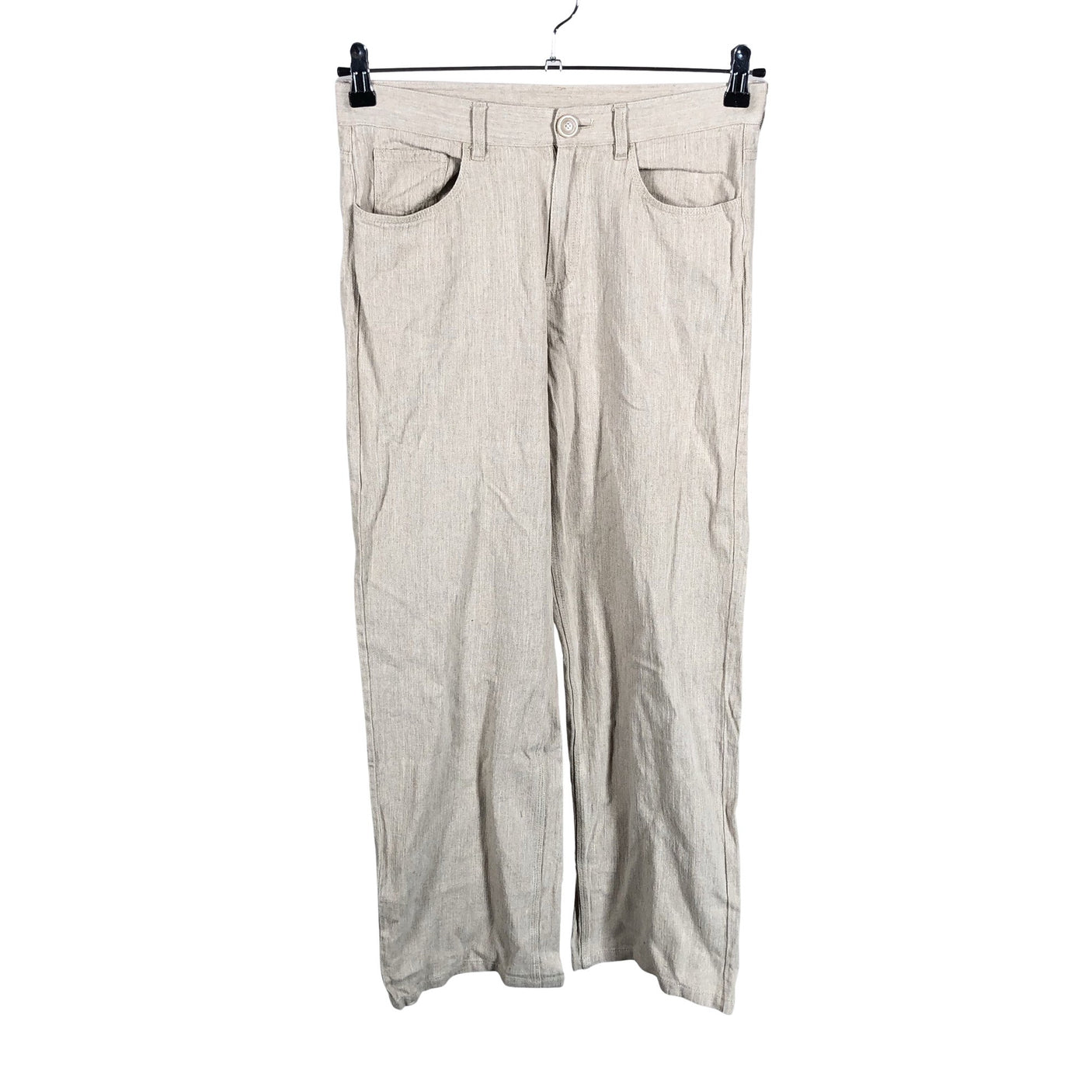 Naisten Massimo Dutti - Kangashousut, koko 38 - Beige (1)