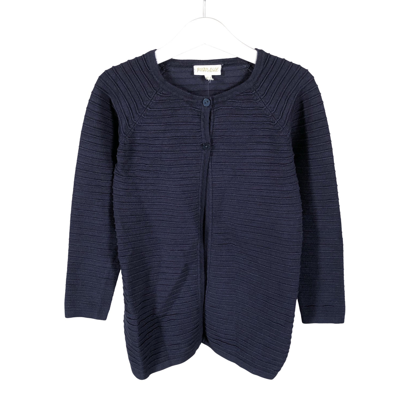 Tyttöjen POMPdeLUX - Neuletakki, koko 104 - 110 - Sininen (1)