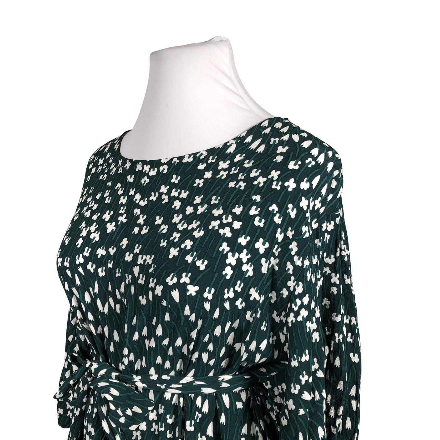 Naisten Marimekko - Sifonkimekko, koko 44 - Vihreä (2)
