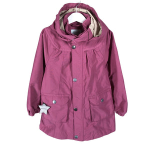 Tyttöjen Mini A Ture - Välikausitakki, koko 110 - 116 - Violetti (1)
