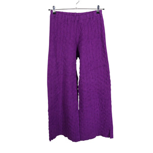 Naisten Anne Linnonmaa - Trikoohousut, koko 38 - Violetti (1)