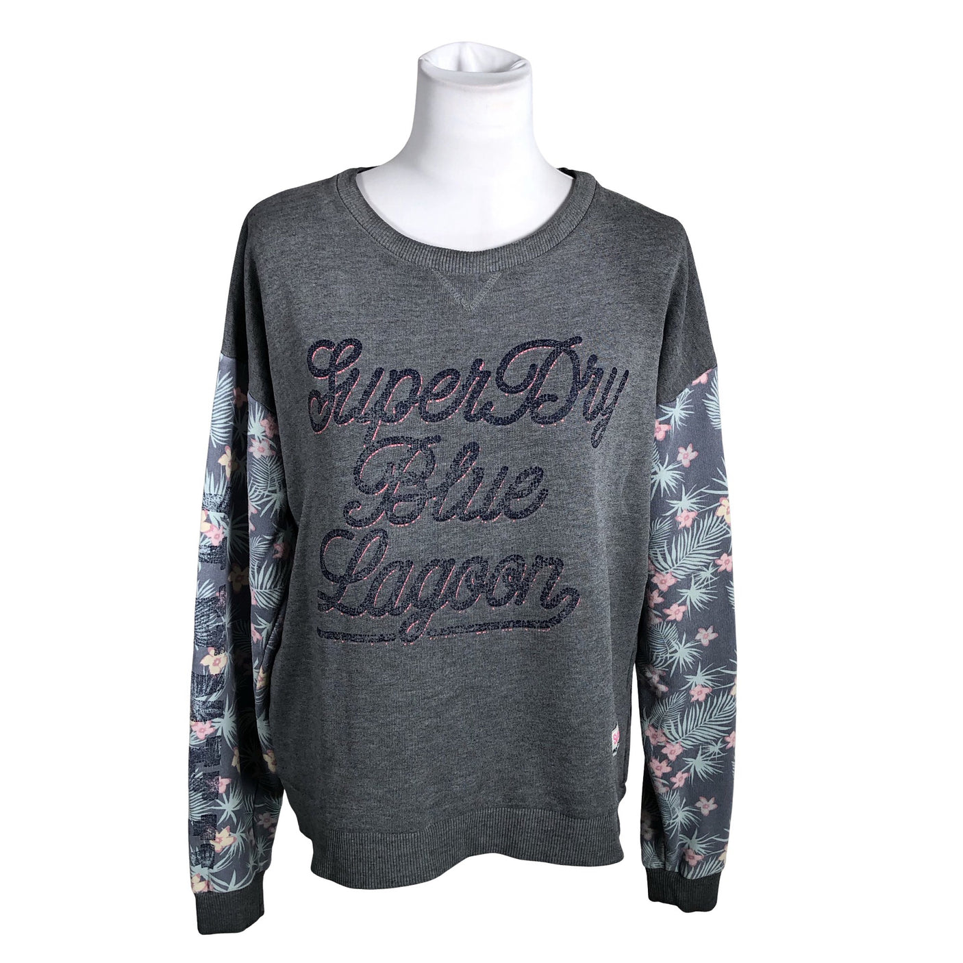 Naisten Superdry - Collegepaita, koko 38 - Harmaa (1)