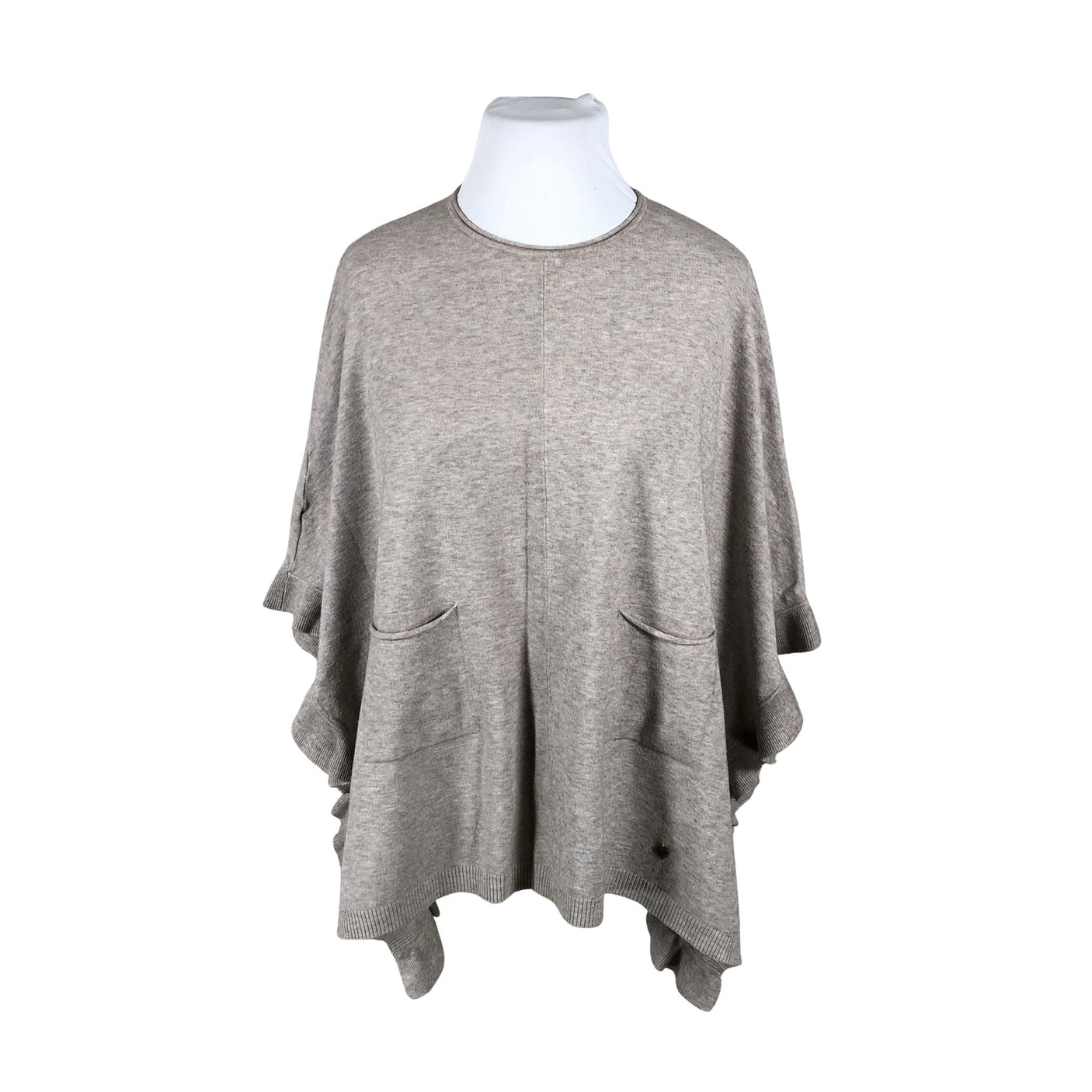Naisten Alfa - Poncho, koko 42 - Harmaa (1)