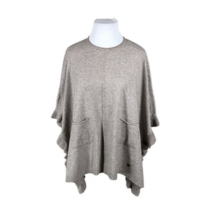 Naisten Alfa - Poncho, koko 42 - Harmaa (1)