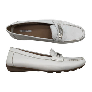 Naisten Geox - Loaferit, koko 38 - Valkoinen (1)