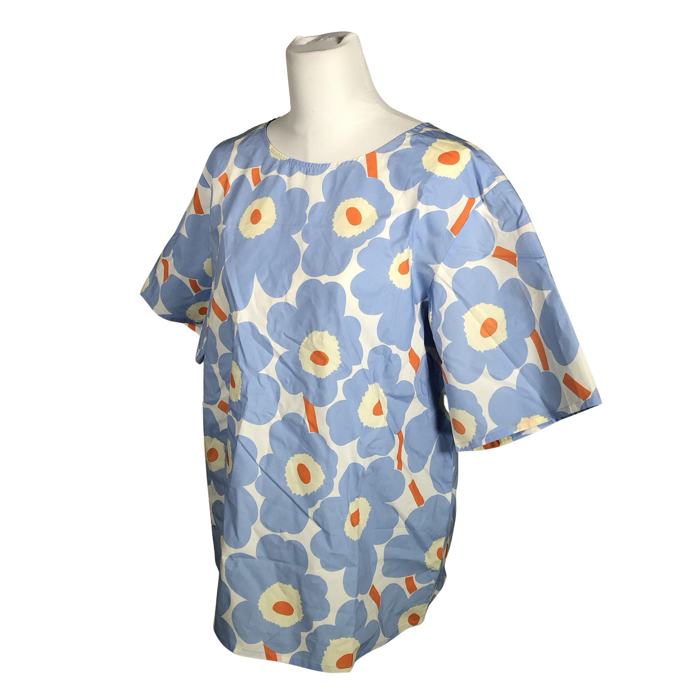 Naisten Marimekko - Lyhythihainen pusero, koko 40 - Vaaleansininen (3)