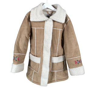 Tyttöjen Lindex - Toppatakki, koko 134 - 140 - Beige (1)