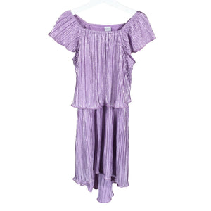 Tyttöjen Lindex - Juhlamekko, koko 122 - 128 - Violetti (1)