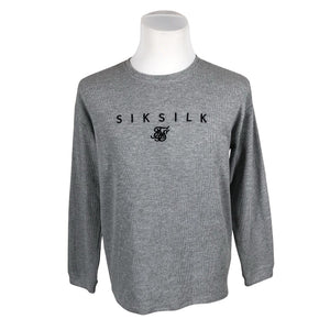 Miesten Siksilk - Neulepaita, koko M - Harmaa (1)