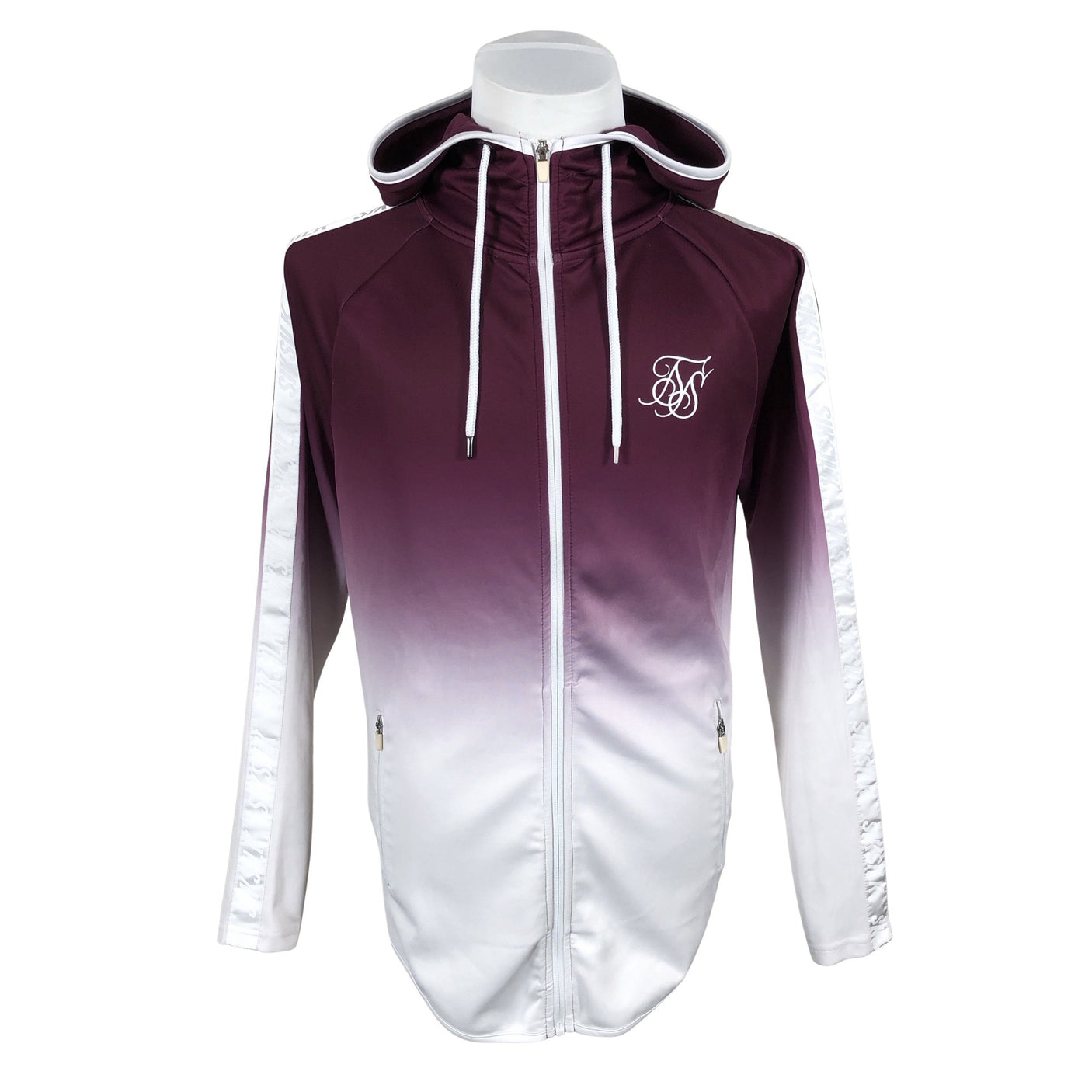 Miesten Siksilk - Verryttelytakki, koko M - Violetti (1)