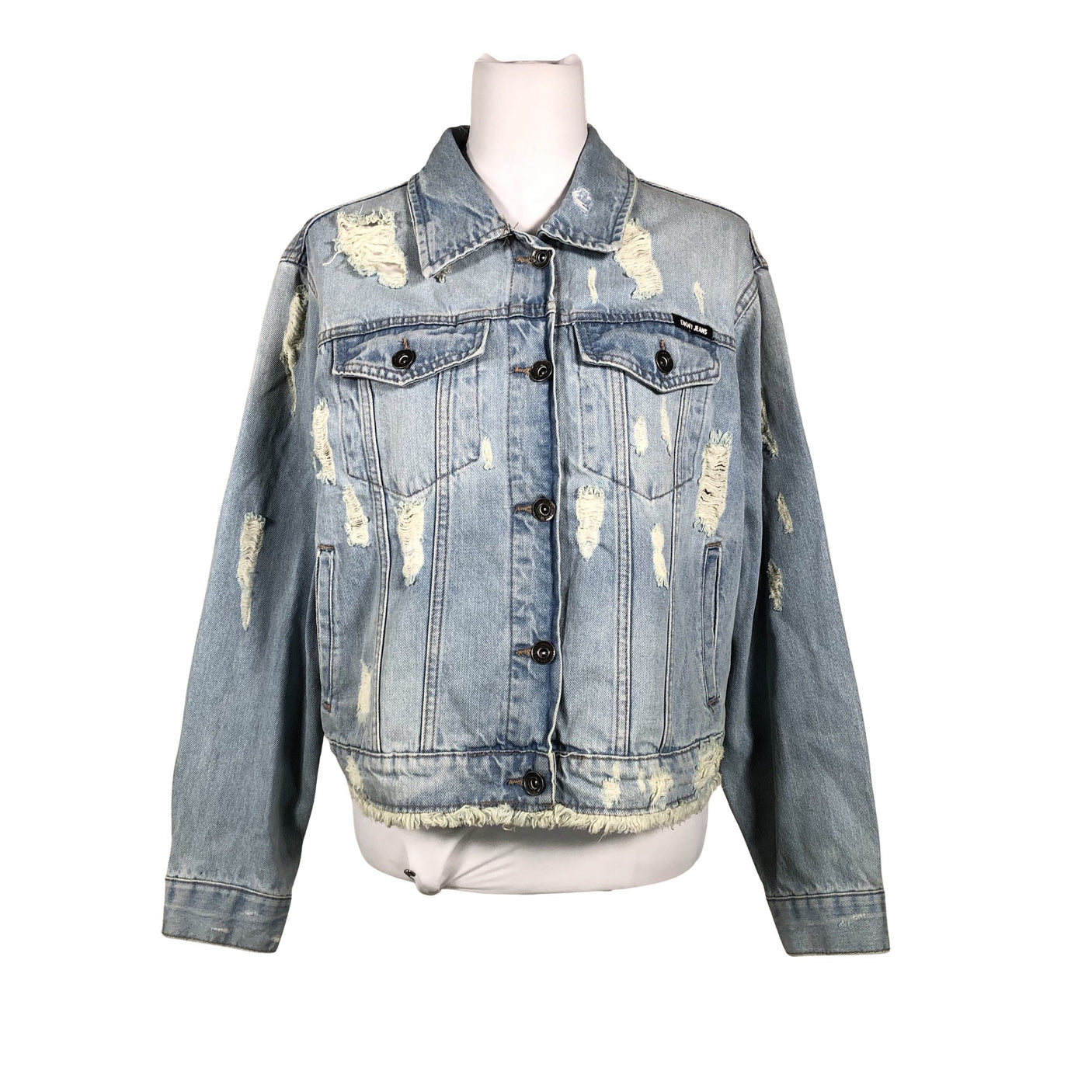 Naisten DKNY Jeans - Farkkutakki, koko 40 - Vaaleansininen (1)