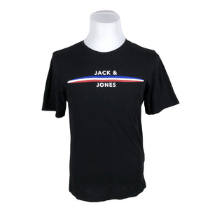 Miesten Jack & Jones - T-paita, koko S - Musta (1)