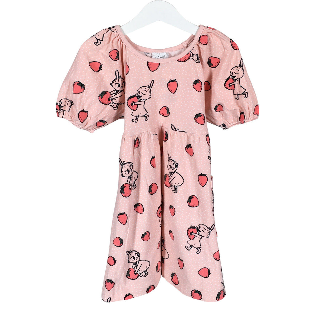 Tyttöjen Moomin by Martinex - Trikoomekko, koko 104 - 110 - Vaaleanpunainen (1)