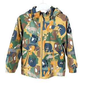Unisex Polarn O. Pyret - Välikausitakki, koko 98 - 104 - Keltainen (1)