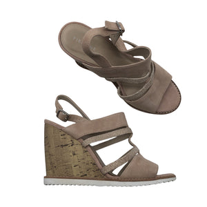 Naisten Pier One - Kiilakorkosandaalit, koko 41 - Beige (1)