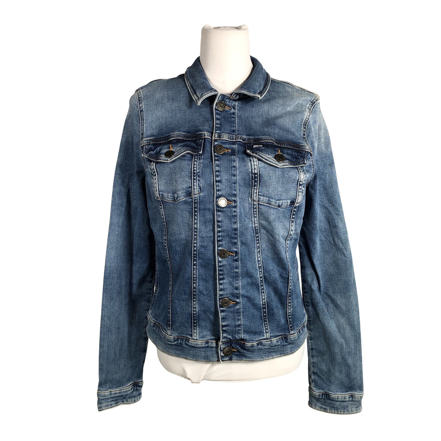 Naisten Tommy Jeans (Tommy Hilfiger) - Farkkutakki, koko 40 - Sininen (1)